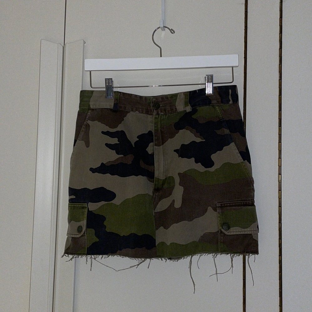 Designer camo skirt